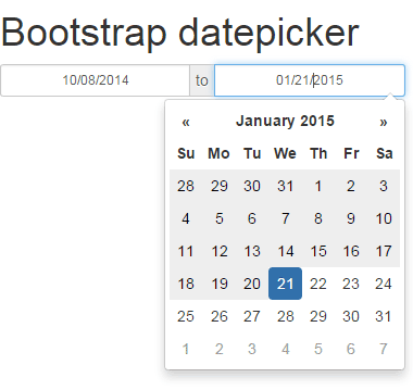 datepicker bootstrap range code form demos guide demo sign