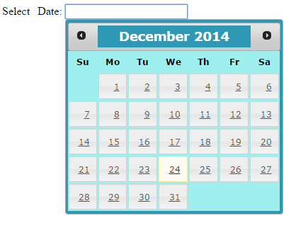 Jquery Ui Datepicker Calendar With 9 Examples