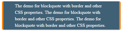 CSS border blockquote