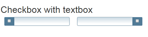 Bootstrap checkbox textbox css