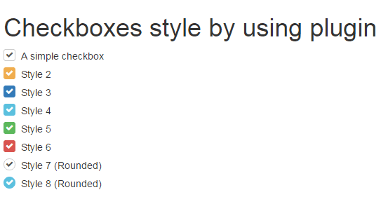 Bootstrap checkbox style
