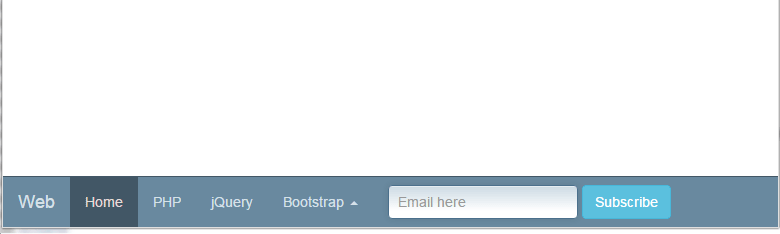 Bootstrap navbar fixed bottom