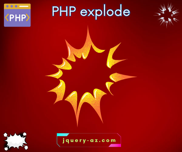 Visual depiction demonstrating PHP explode function splitting