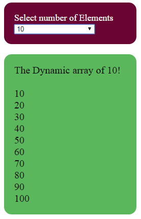 JavaScript array dynamic