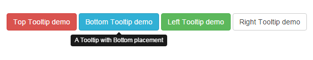 Bootstrap tooltip all directions