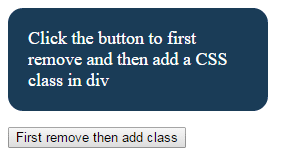 jQuery addClass removeClass div