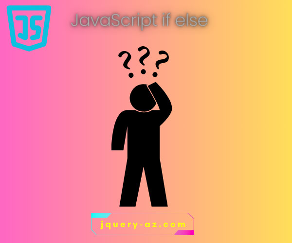 JavaScript if..else Tutorial. A conceptual illustration by using a graphic showing what to decide form the available options.