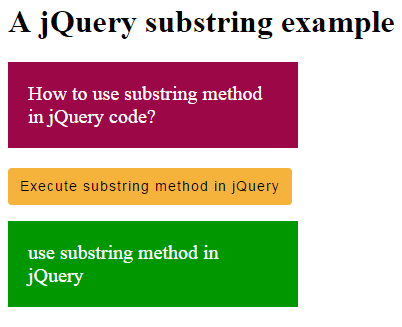 jQuery substring