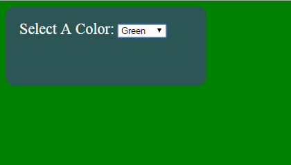 jQuery selected option color