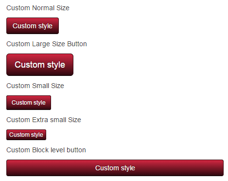 HTML buttons custom