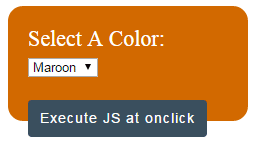 HTML button onclick