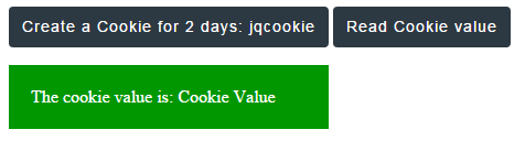 jQuery cookies duration
