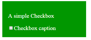 HTML checkbox