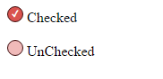 HTML round checkbox
