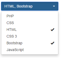 HTML select Bootstrap