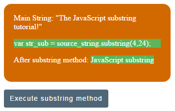 JavaScript substring