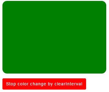 JavaScript clearInterval