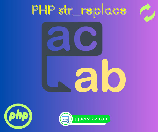 Image representing PHP's str_replace Function