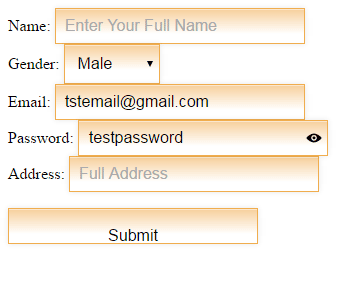 jQuery password reveal form