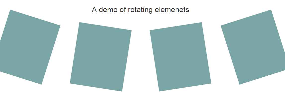 Rotate, skew, scale, fade effects with CSS 3, jQuery and Bootstrap