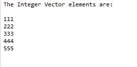 vector integer