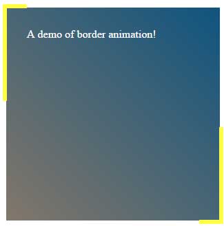jQuery border animation