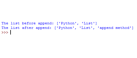 Python append