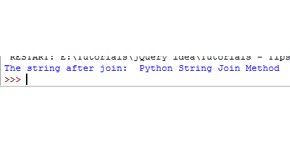 Python join