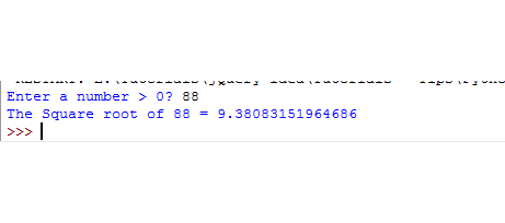 sqrt user number