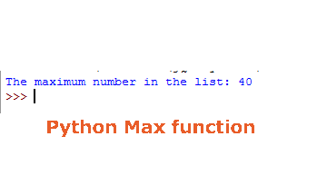 Python max