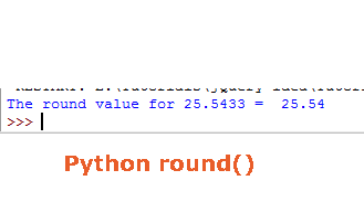 Python round