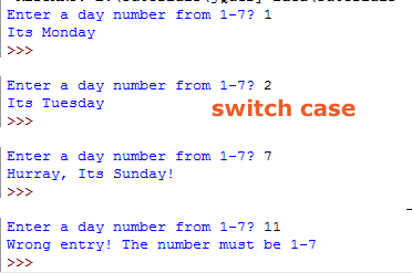 Python  switch case