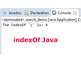 Java indexOf