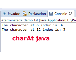 Java charAt string