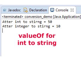 Java int to string