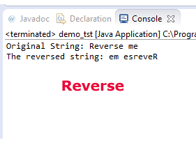 Java reverse string