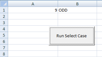 Select Case excel Is