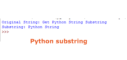 Python substring