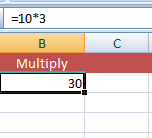 Excel multiple simple