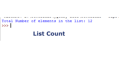 Python list count