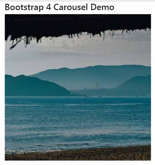 Bootstrap 4 carousel images