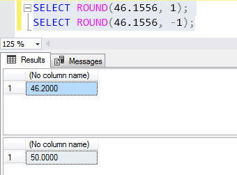 SQL ROUND approx