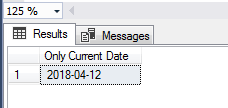 SQL only date