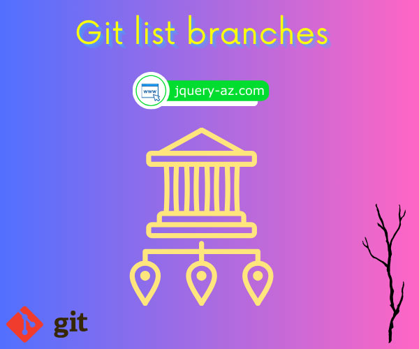 Featured image for listing the branches in Git