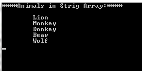 c# string-array-animals