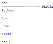 Python readline multiple