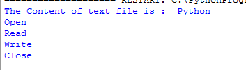 Python read text file