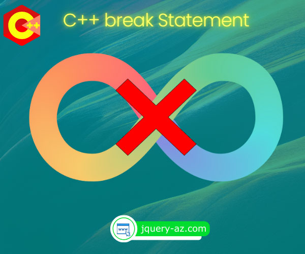 A featured image depicting C++ break statement