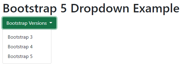 Bootstrap-dropdown-basic