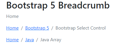 Bootstrap5-breadcrumb